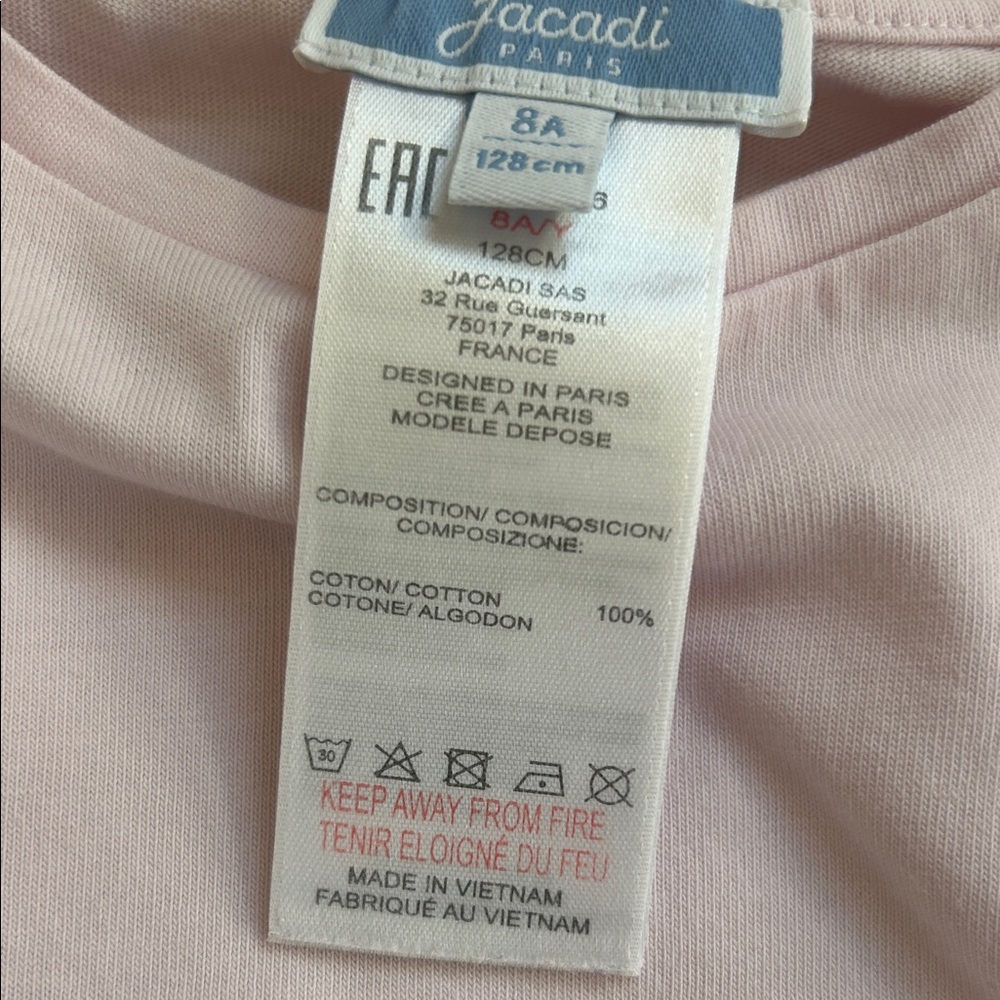 Jacadi Light Pink Ruffle Tank Top - Picture 3 of 6